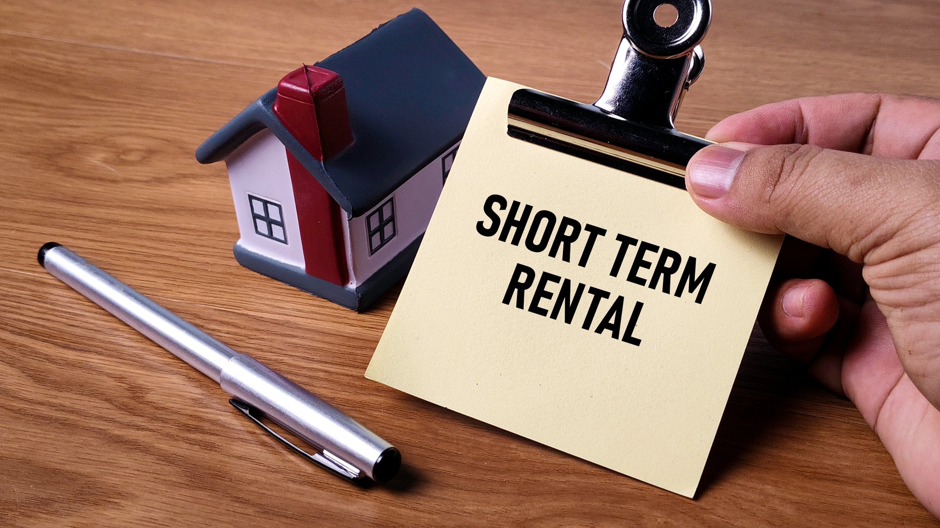Short Term Rental Investment Property and Real Estate Business Contract Concept