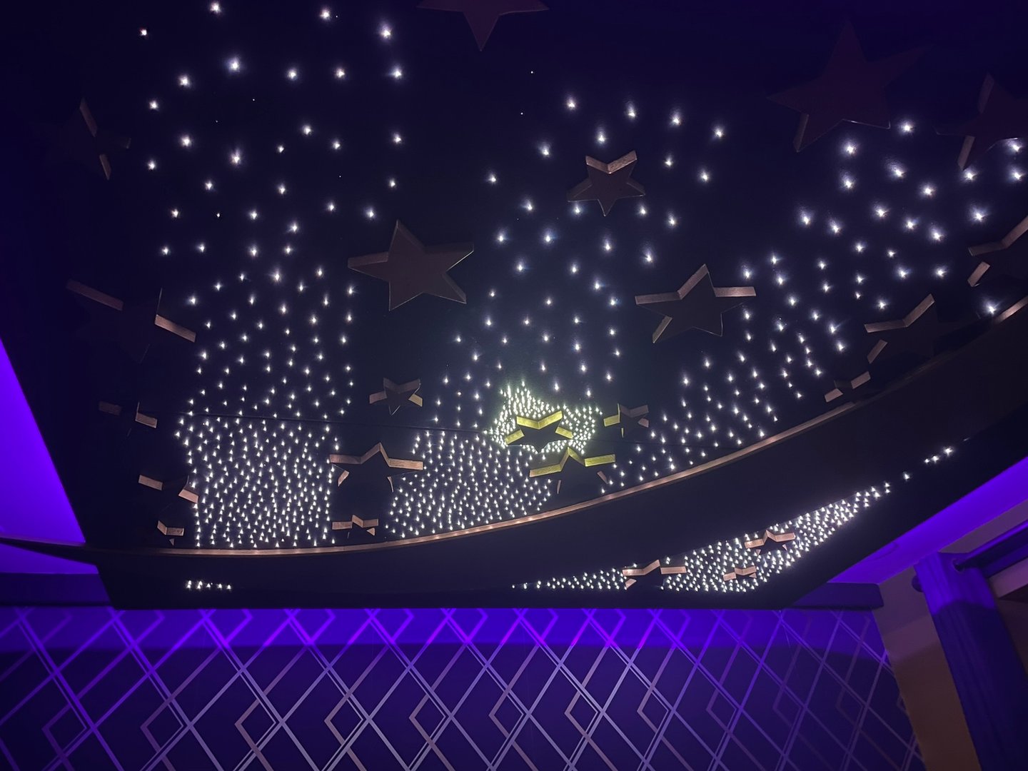 Starry sky ceiling installation