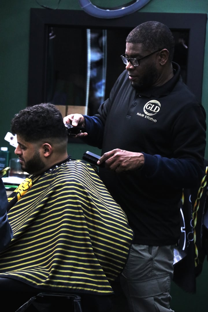 Professional barbering at GLD Hair Studio