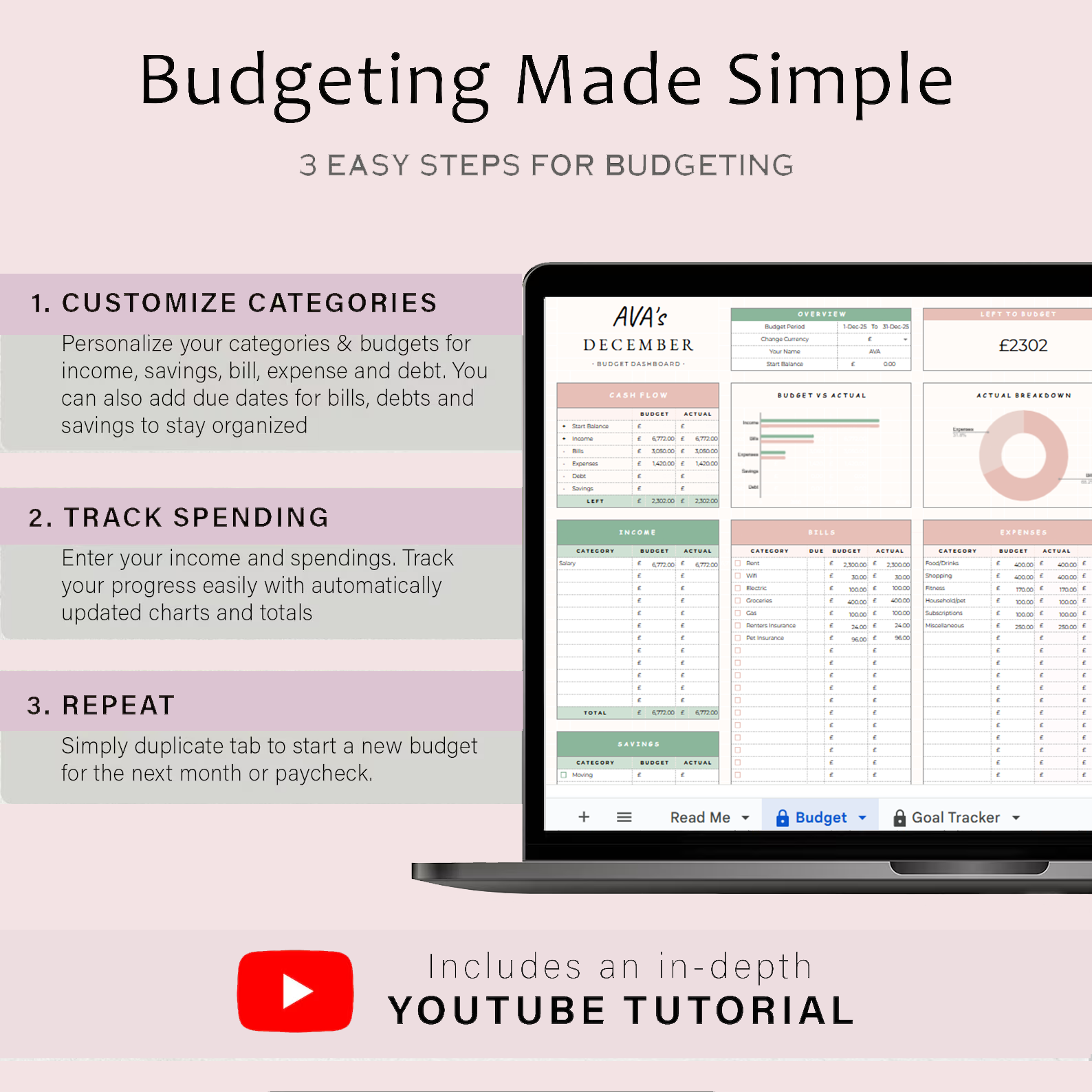 Budget Planner Layout