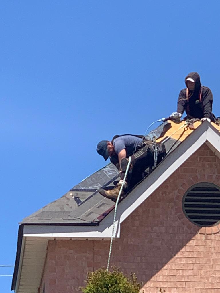 Roof renovation project