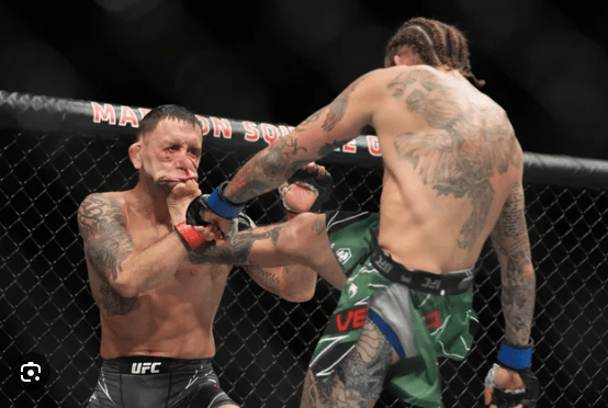 Combat sports striking action