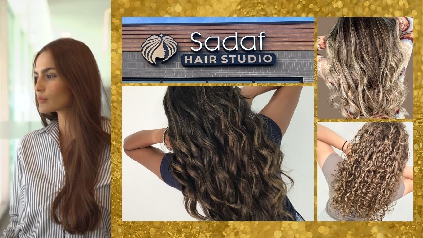 Hair styling transformation at Sadaf Hair Studio