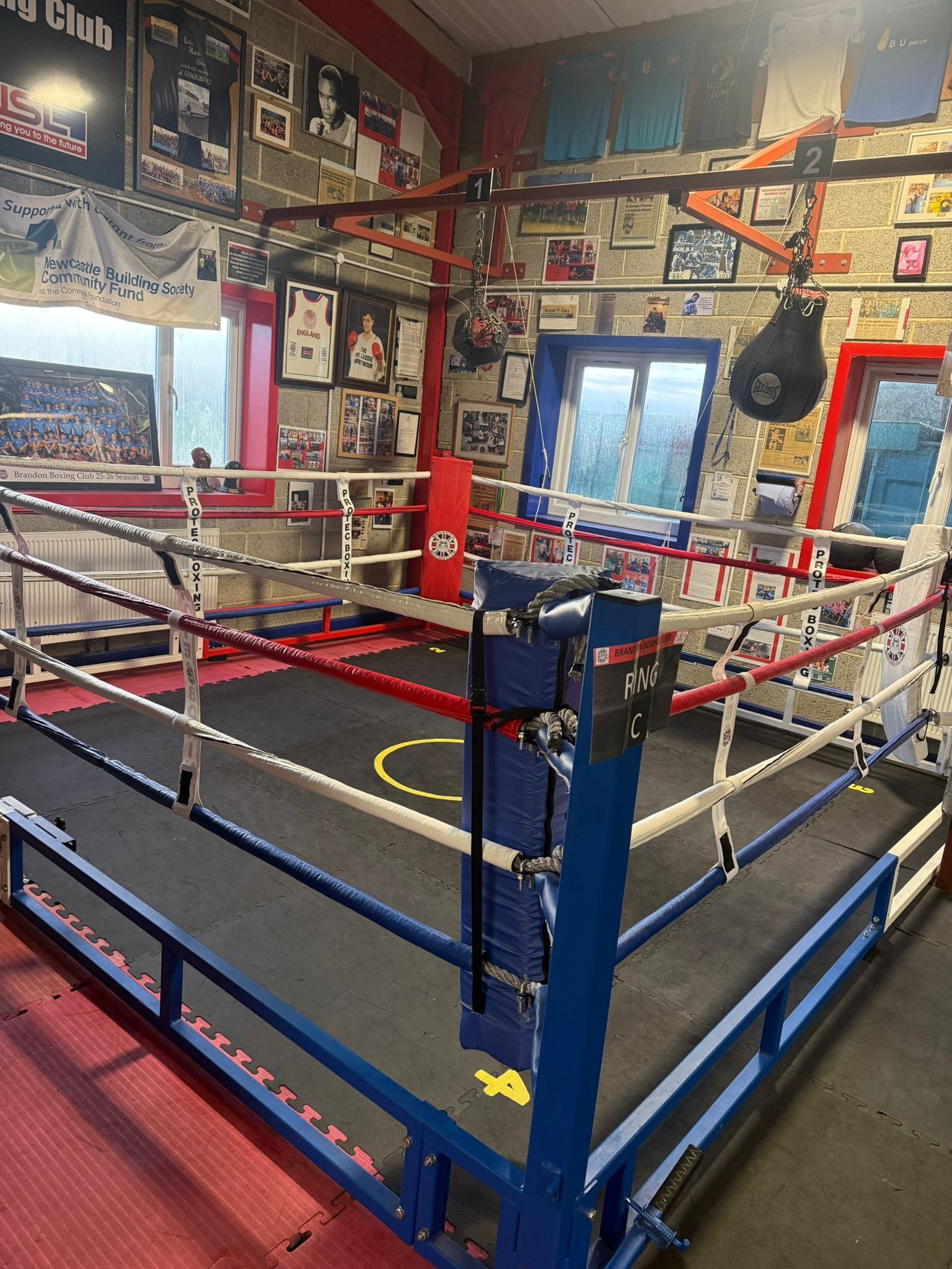 Train with TNT gym floor and training environment