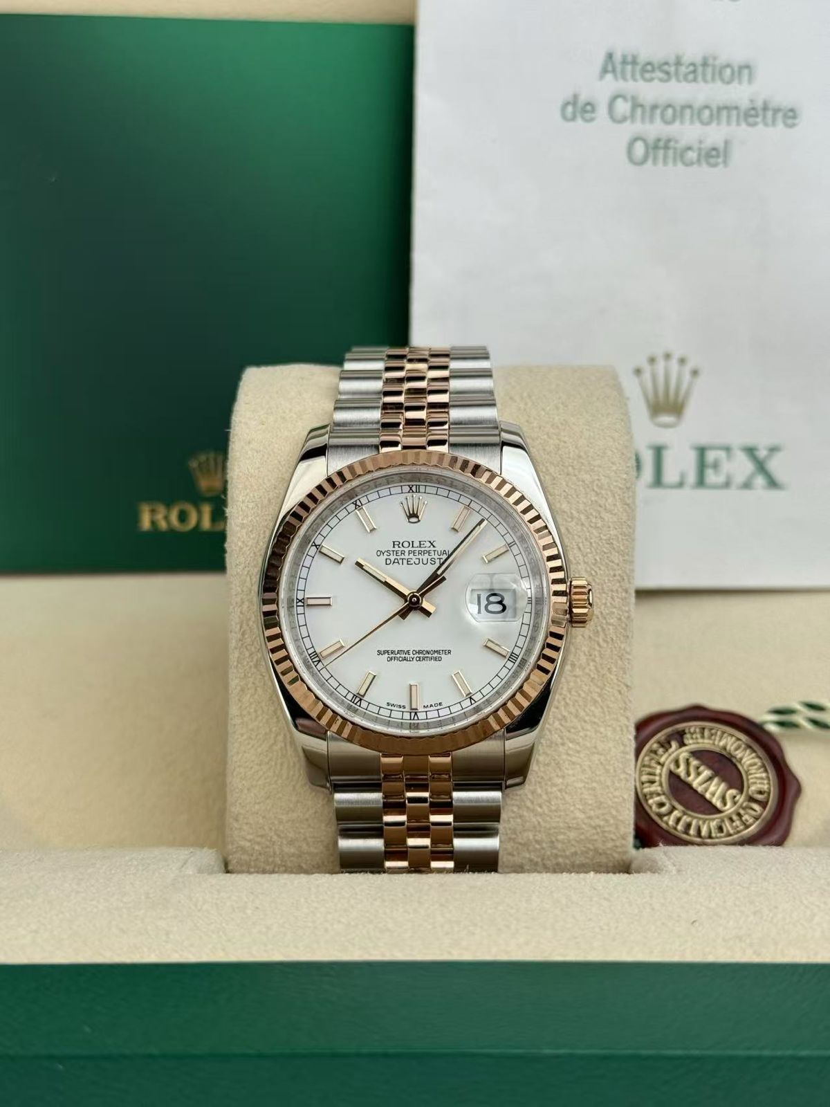 Rolex Datejust 36mm White Index
