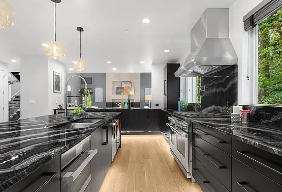 Kitchen toe-kick lighting and LED detail work for ambient illumination