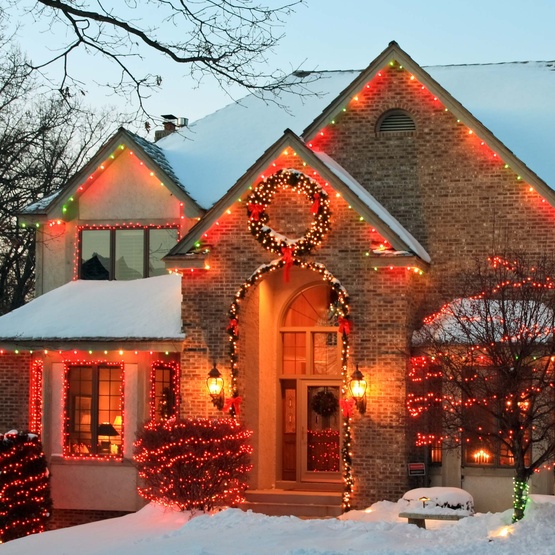 Multi-colored C7 Christmas lights