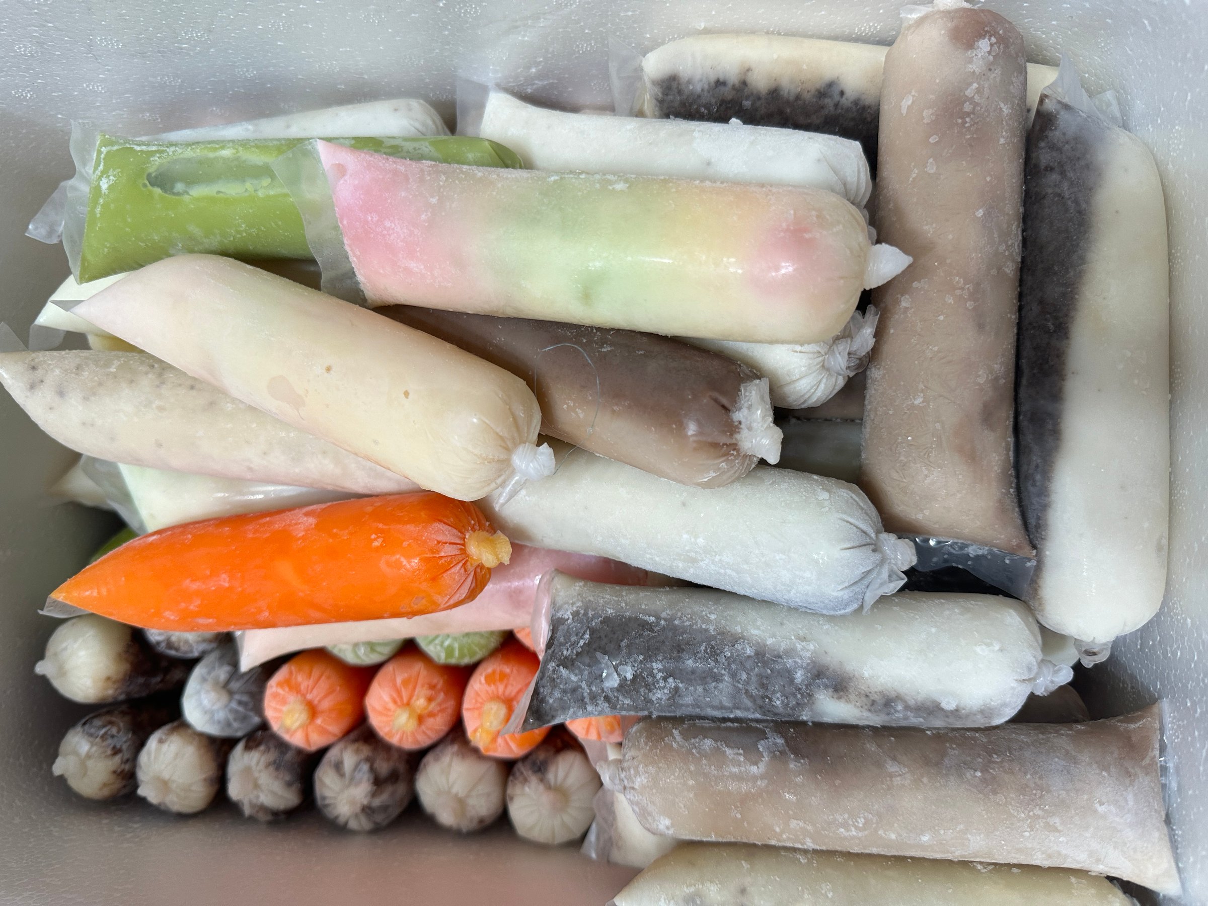 Filipino frozen food products including hotdog and tocino