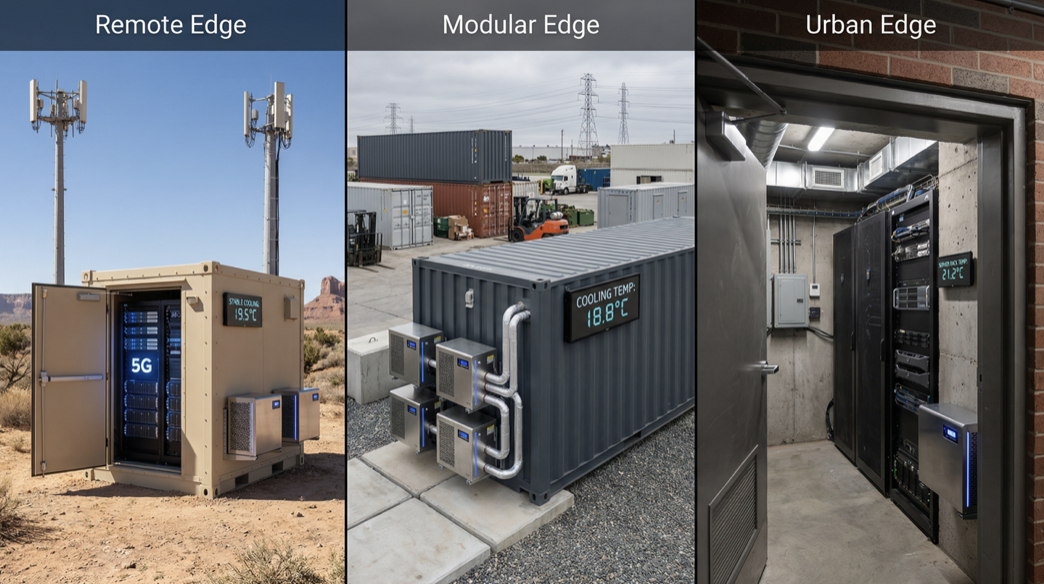 Compact thermoacoustic cooling unit for edge data center deployment