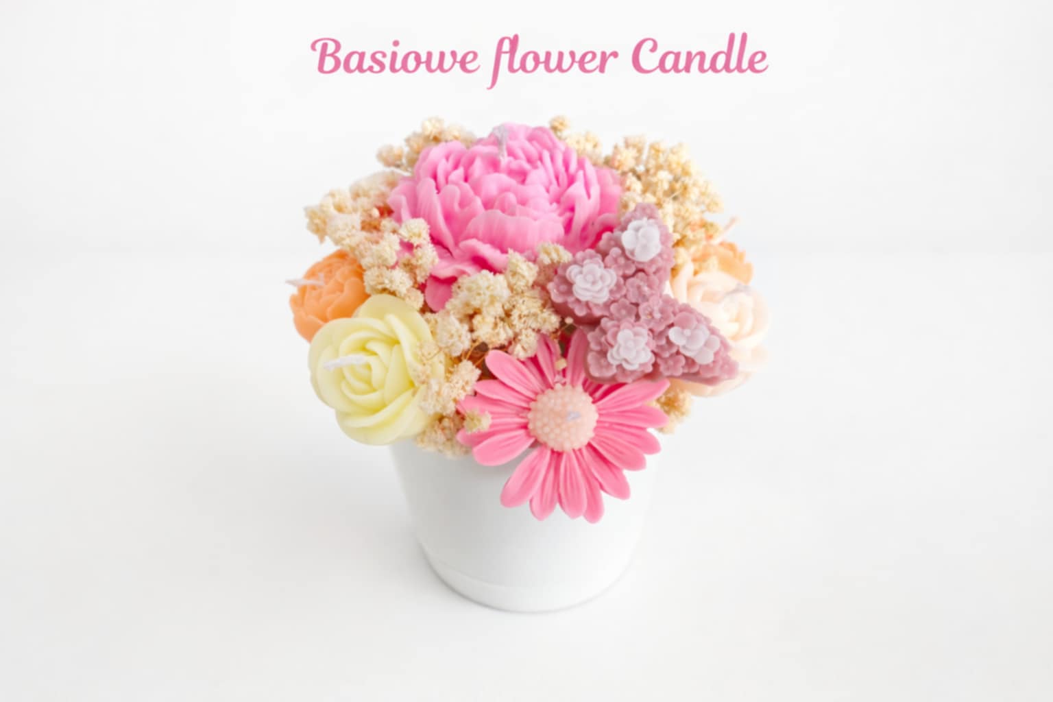 Wiosenny bukiecik ze świec sojowych