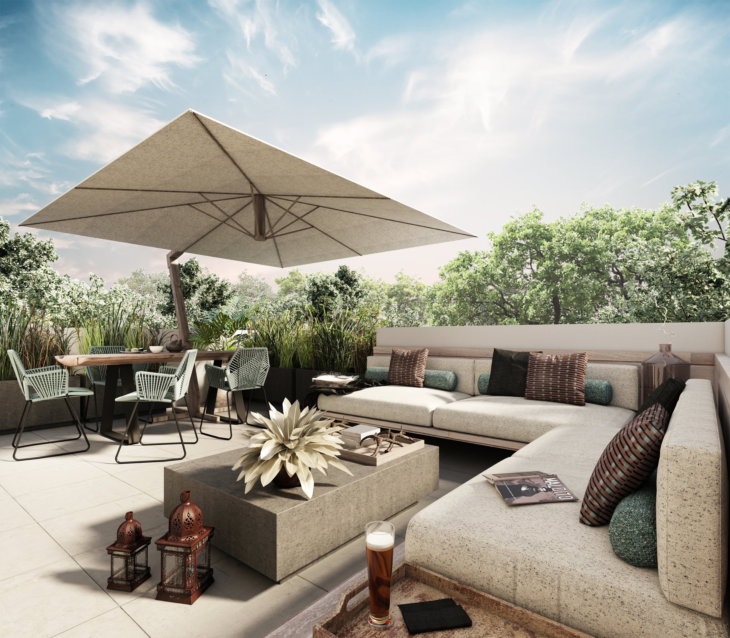 Tipo Ceiba - Roof Garden Vista 2