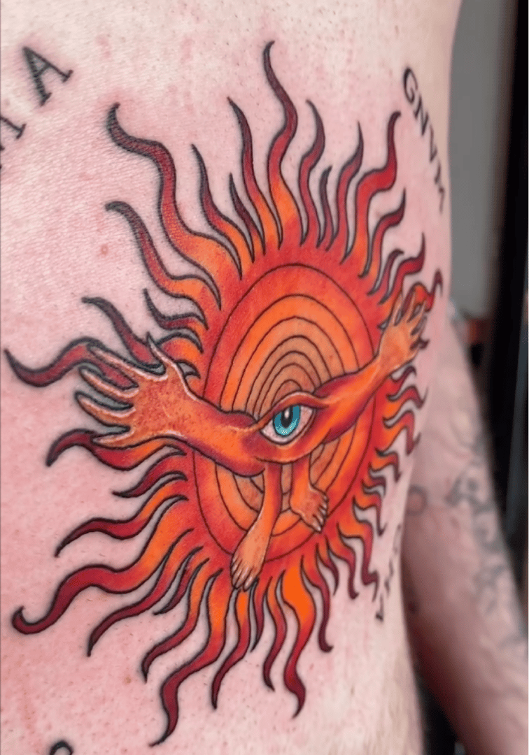 Professional tattoo artwork displayed in gallery