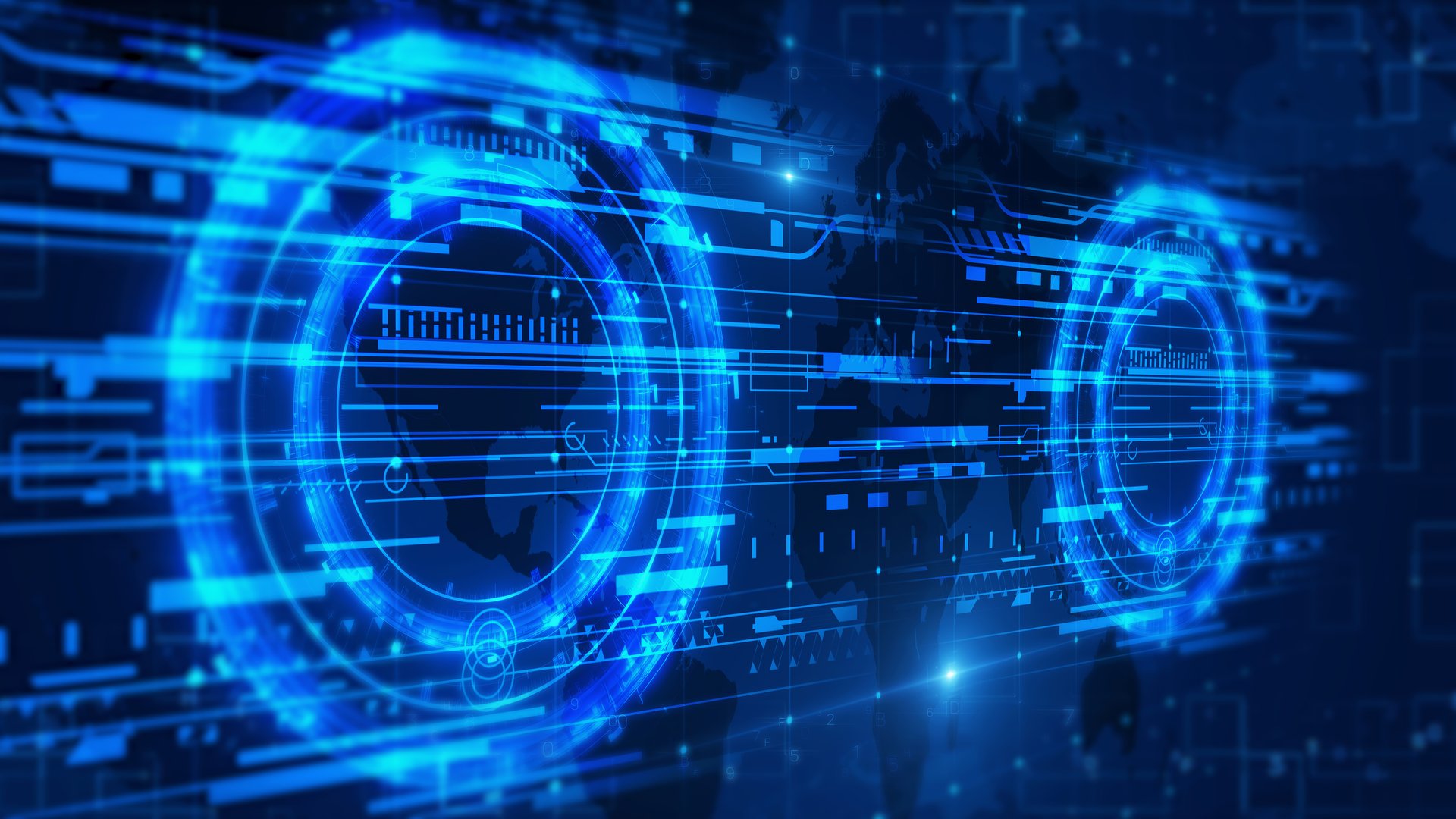 Modern Futuristic Technology Background, Abstract Digital Cyber Network Concept