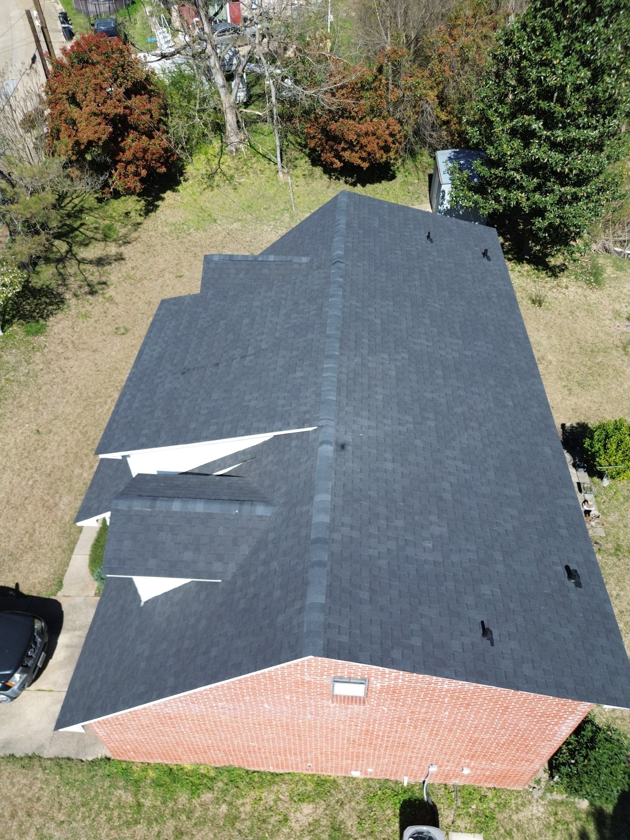 Completed roofing project