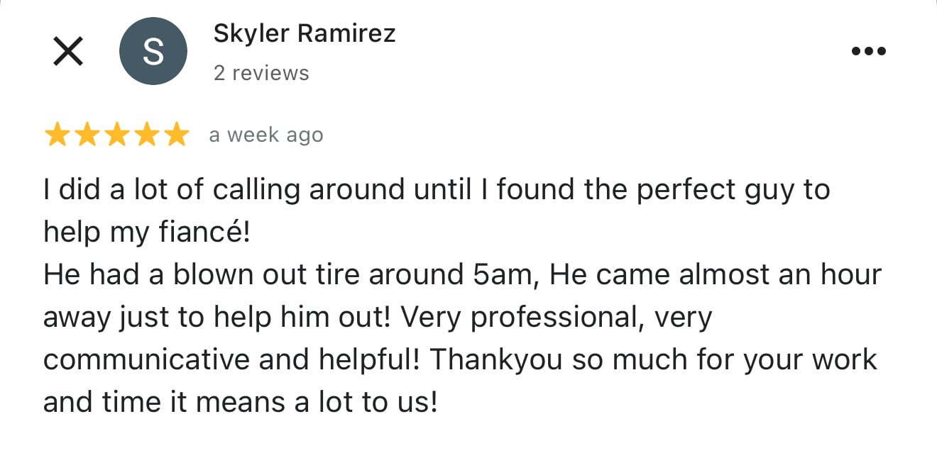 Google Review from Skyler Ramirez