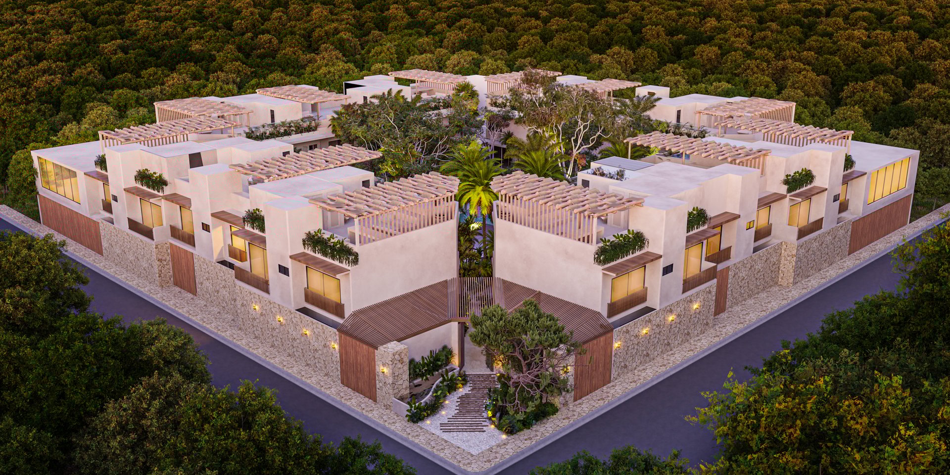 Render arquitectónico residencia