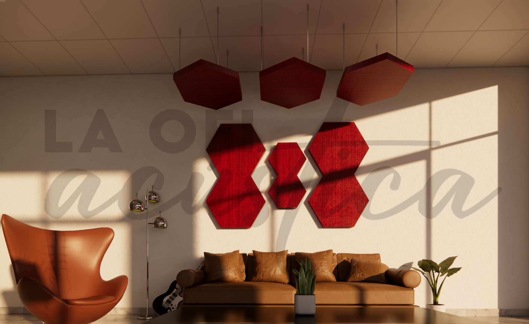 Panel Acústico Hexagonal