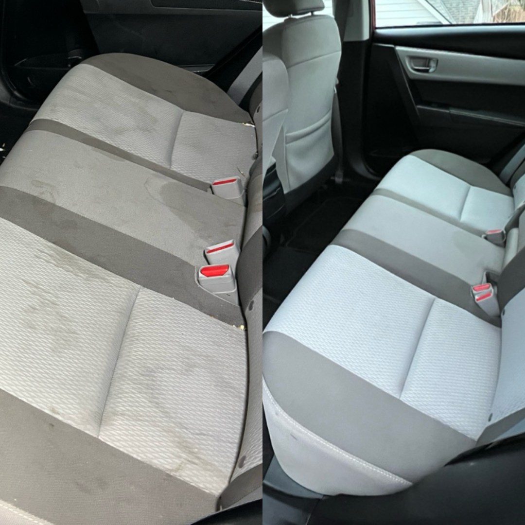 Professional car interior cleaning