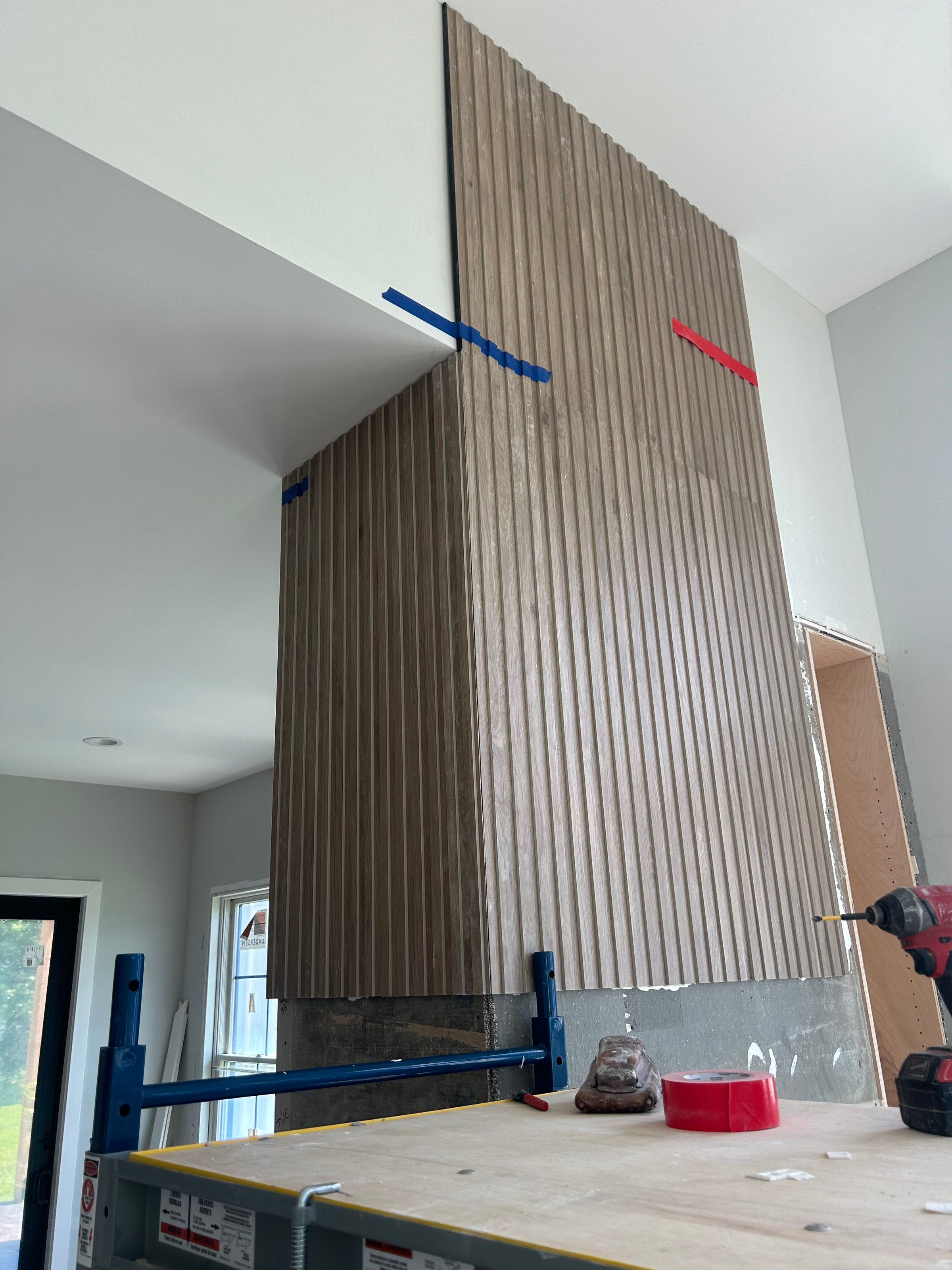 Specialty tile work installation