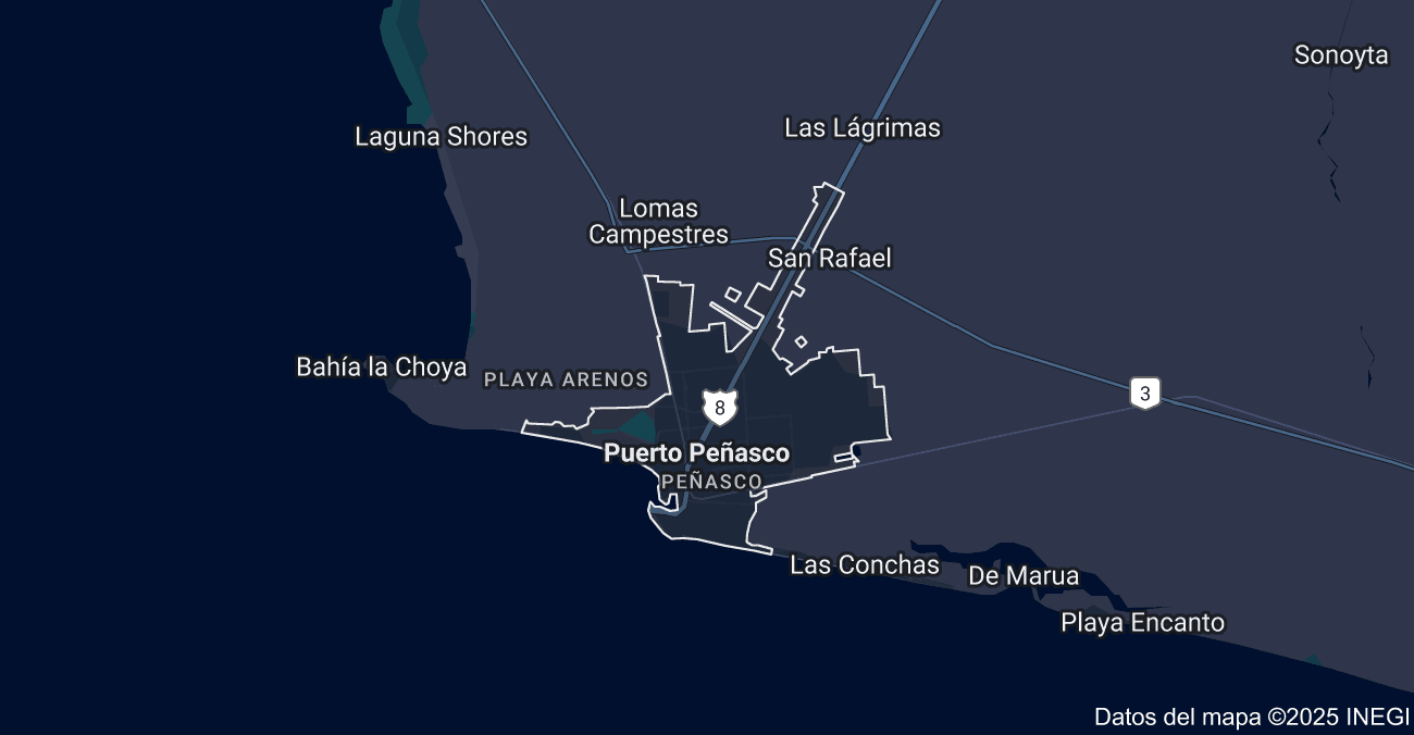 Vista del desierto de Altar