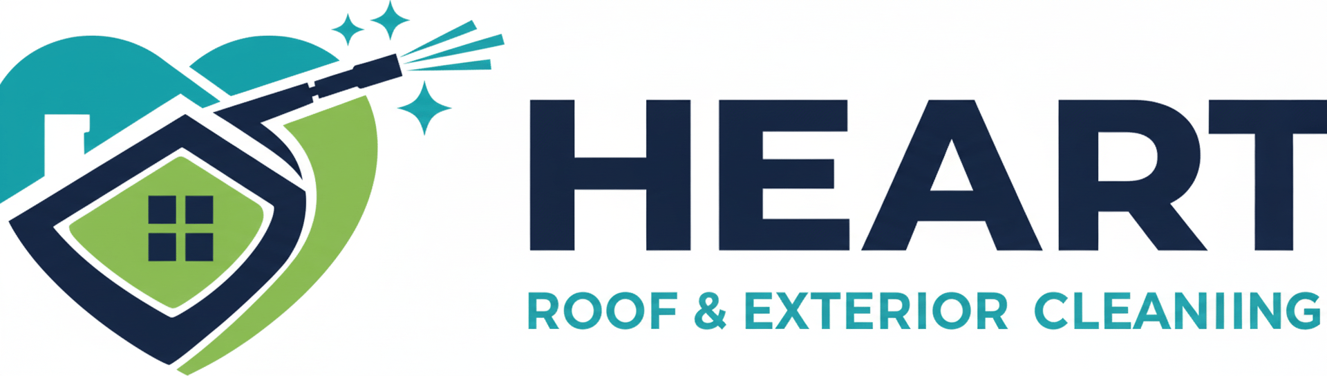 HEART ROOF & EXTERIOR CLEANING Logo