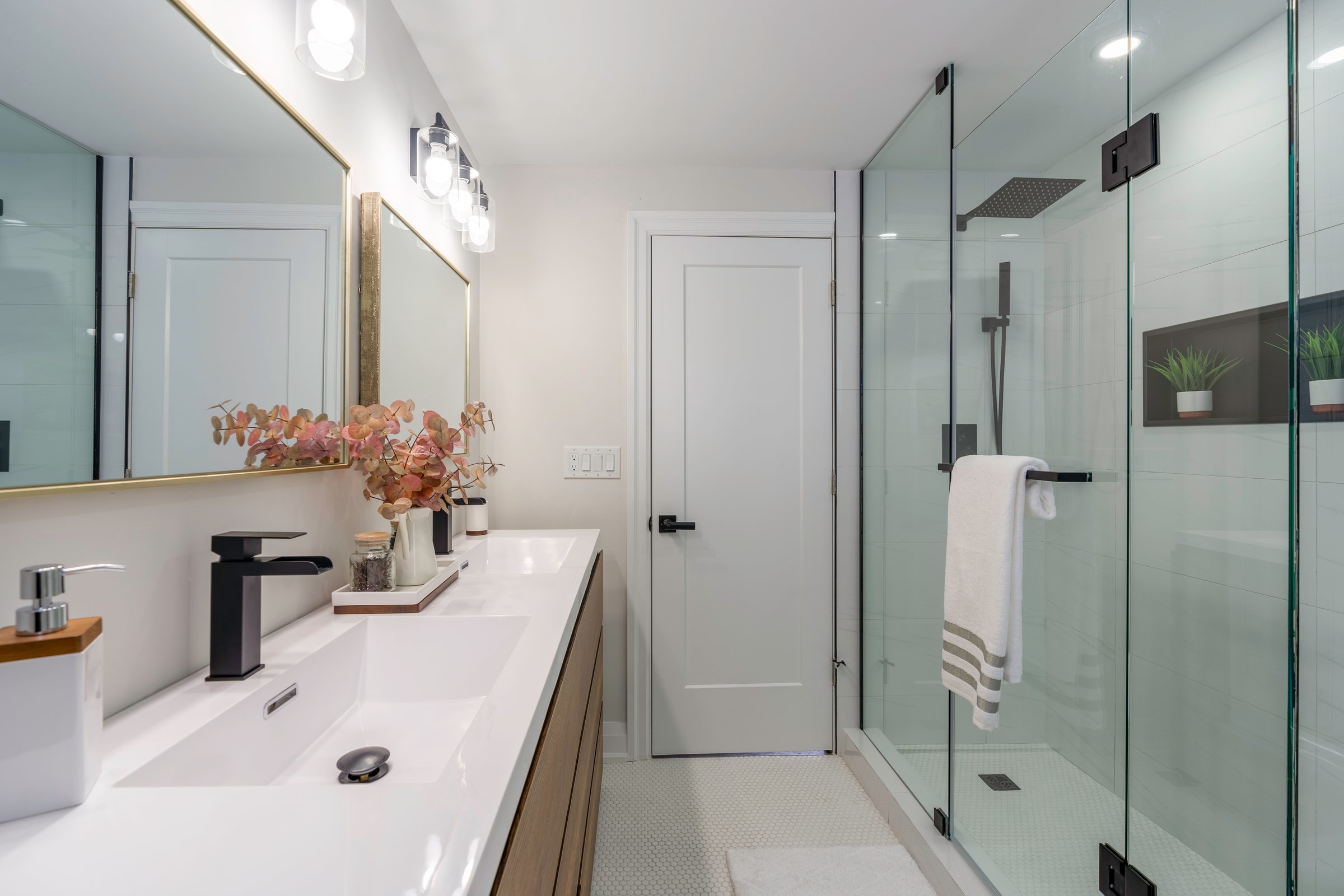 Professional bathroom renovation project
