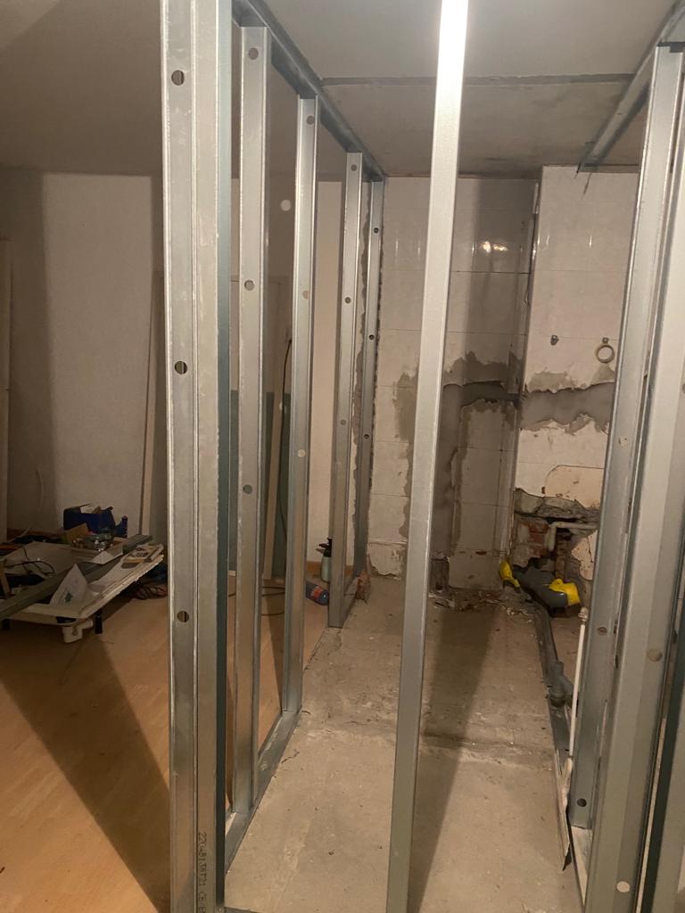 nieuwe wanden studio badkamer renovatie studio oss