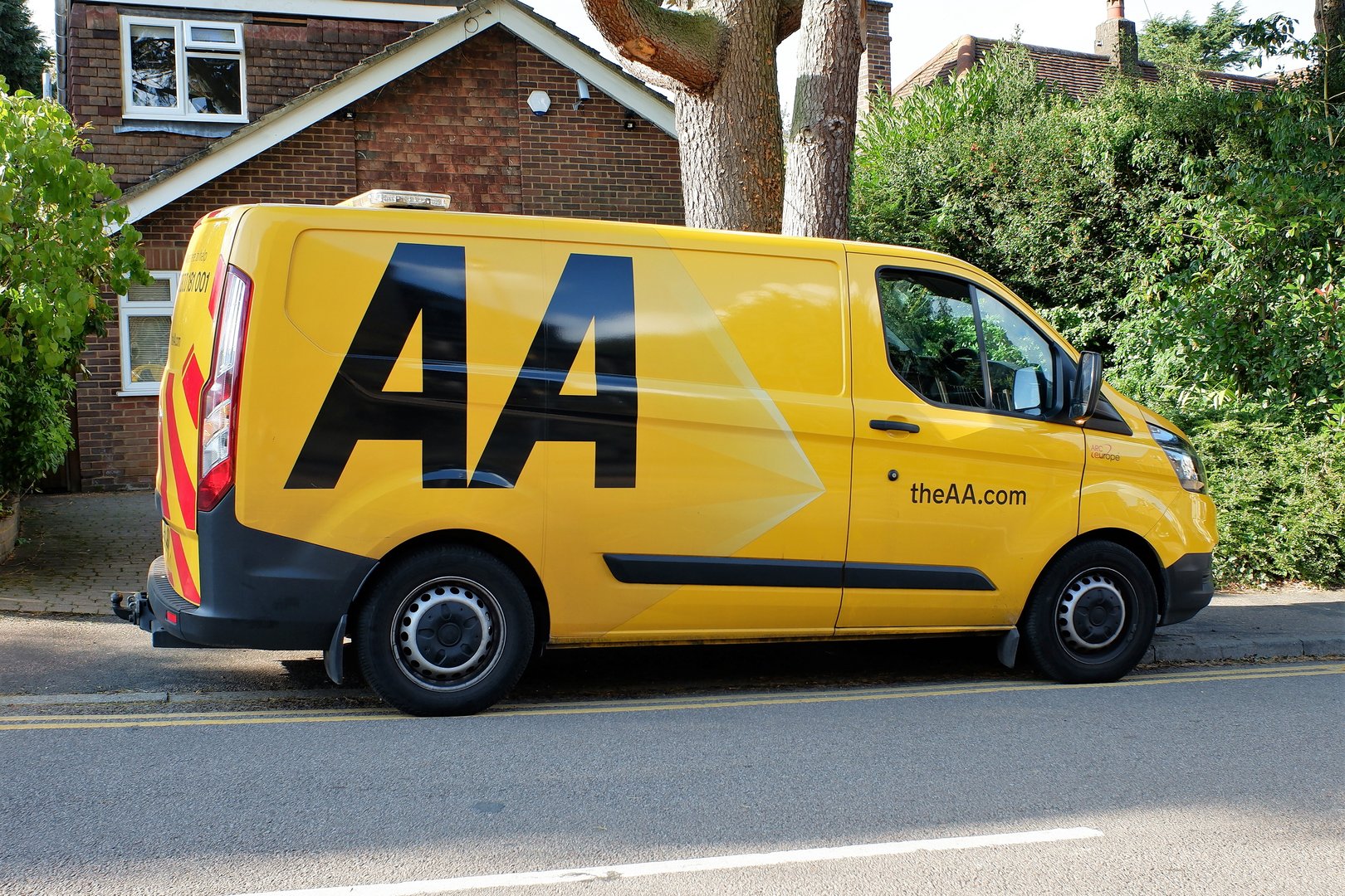 Chorleywood, Hertfordshire, England, UK - September 29th 2020: The AA (formerly The Automobile Association) Ford Transit van
