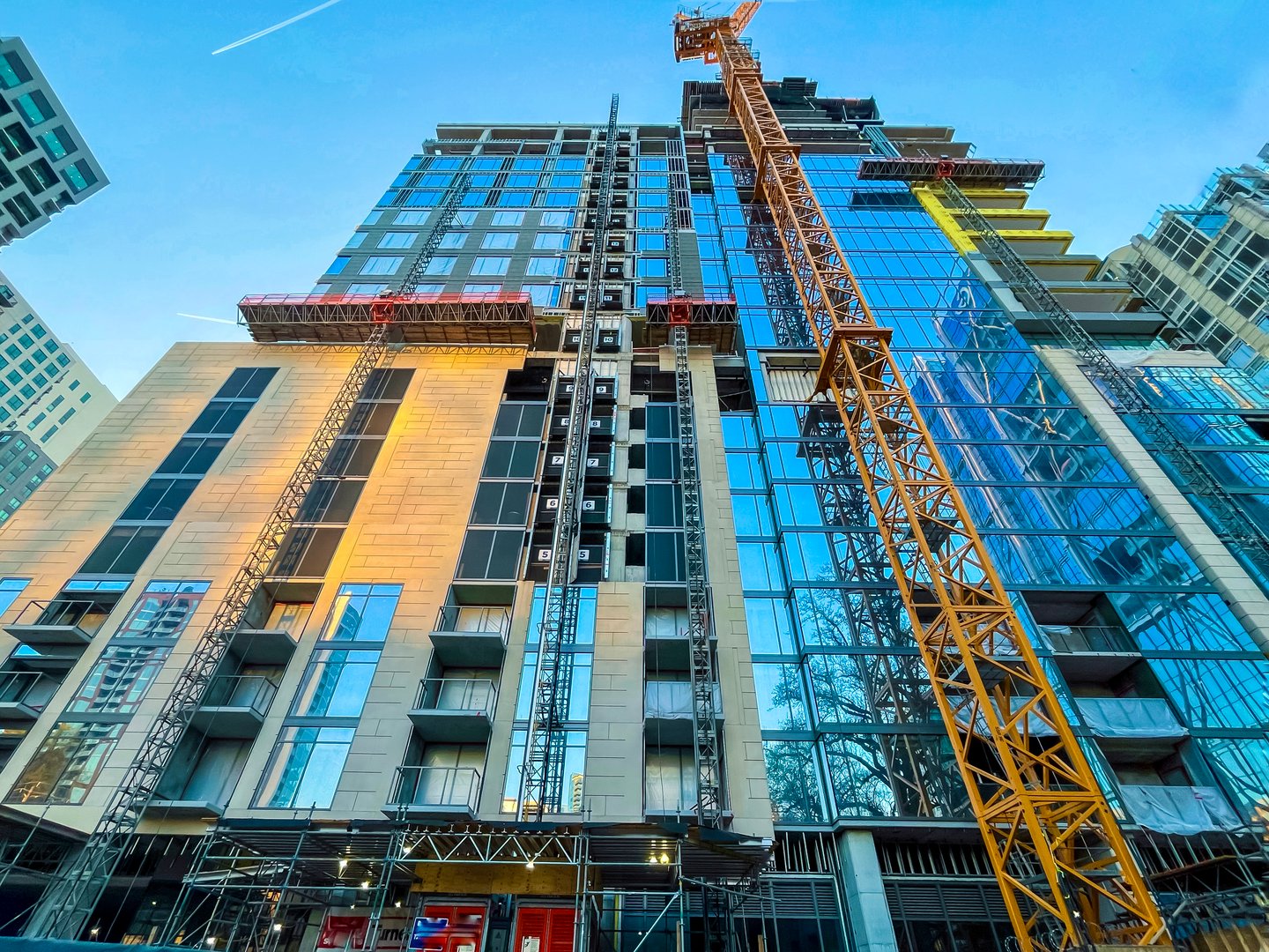 Skyscraper at 1072 West Peachtree Street Under Construction in Midtown Atlanta