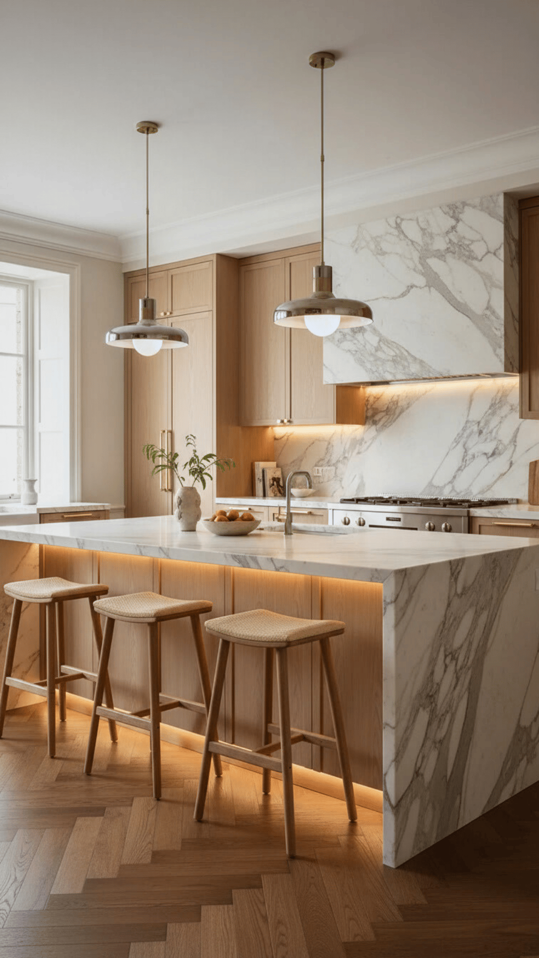 Nordisk kjøkken med skandinavisk stil