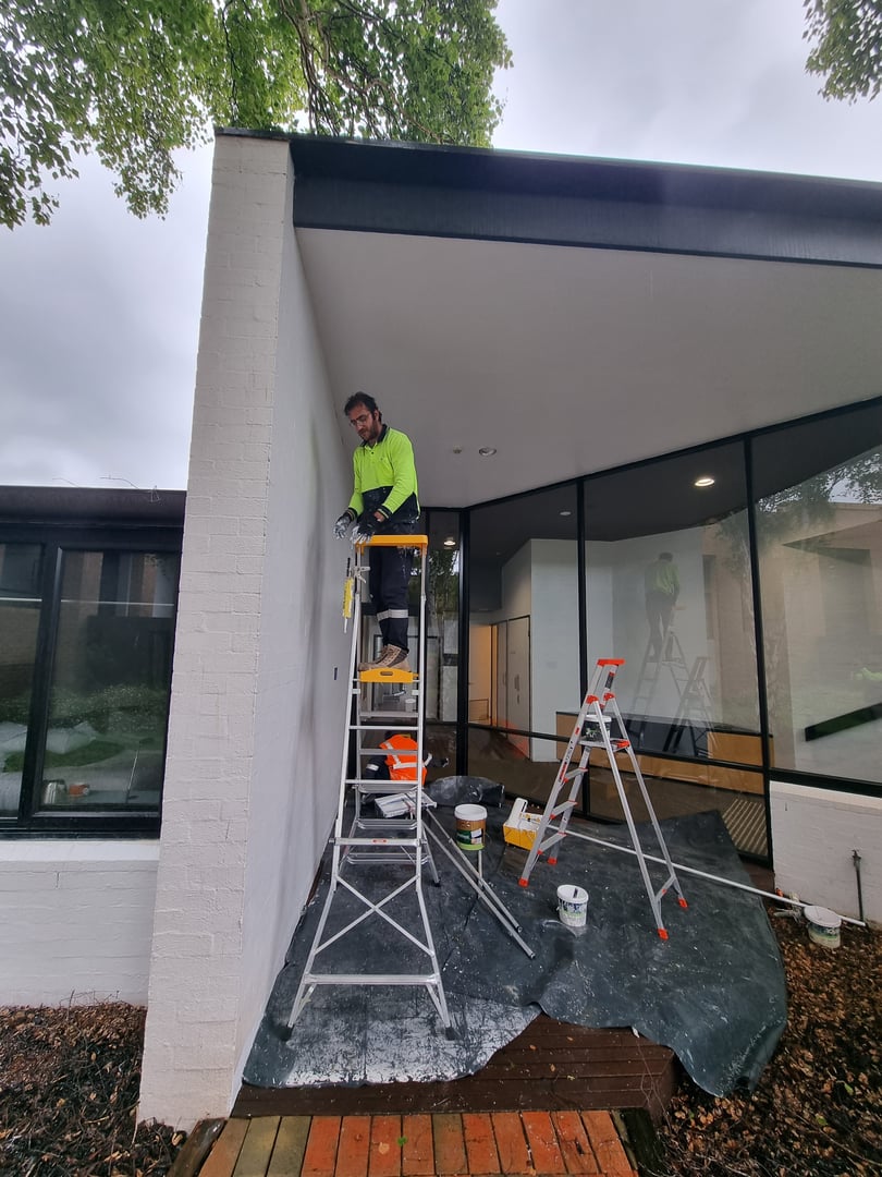 Quality Painting Group project work - detailed commercial painting and surface preparation