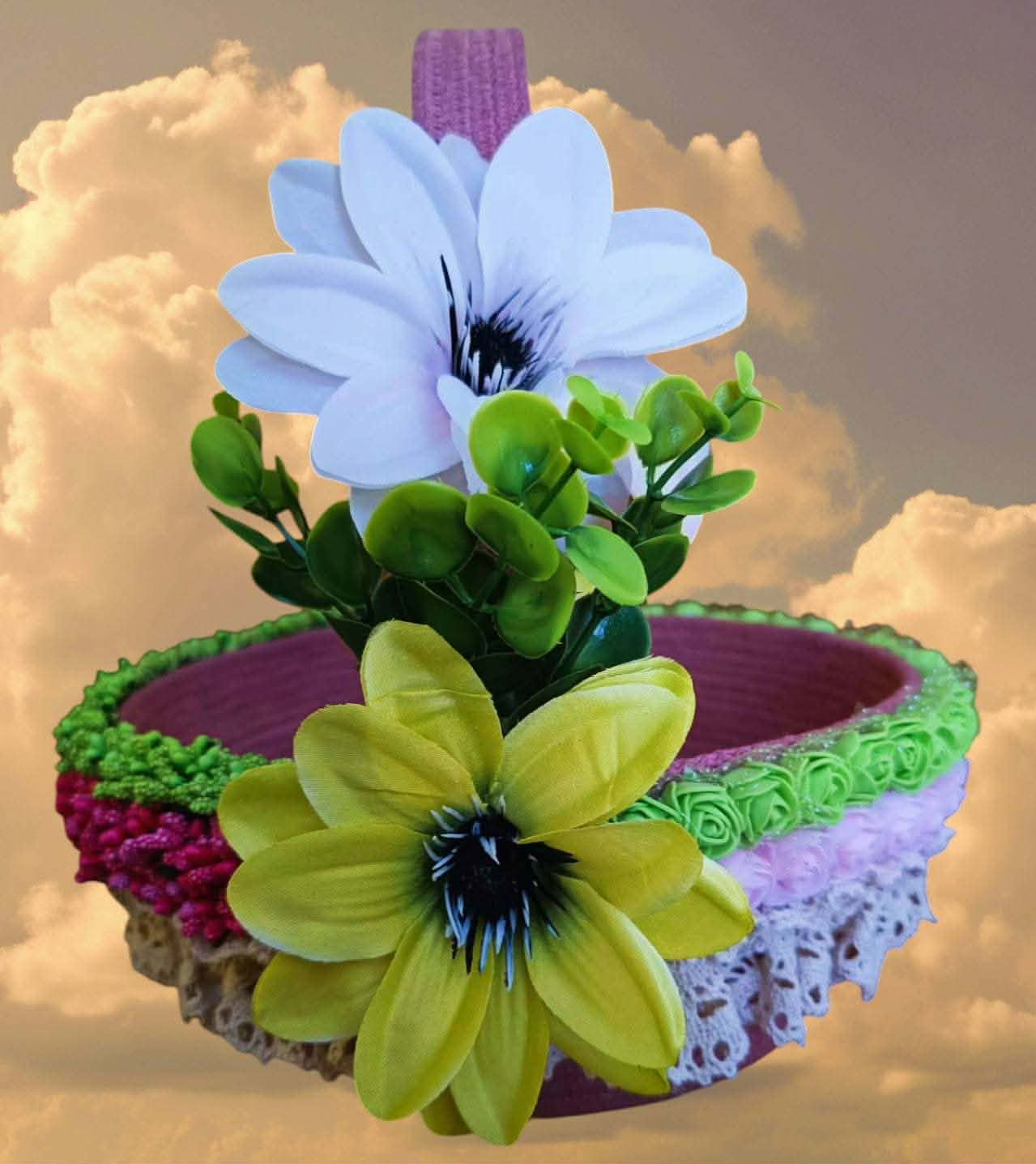 Wielkanocne wyroby ze sznurka