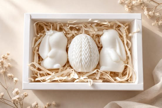 Para zajączków i pisanka