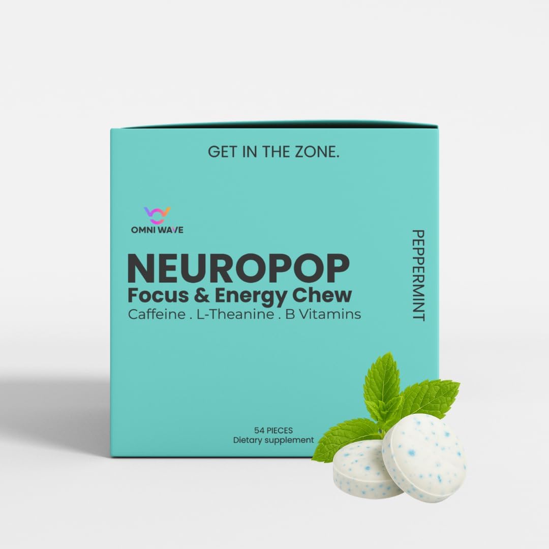 Neuropop Focus & Energy Mint product packaging