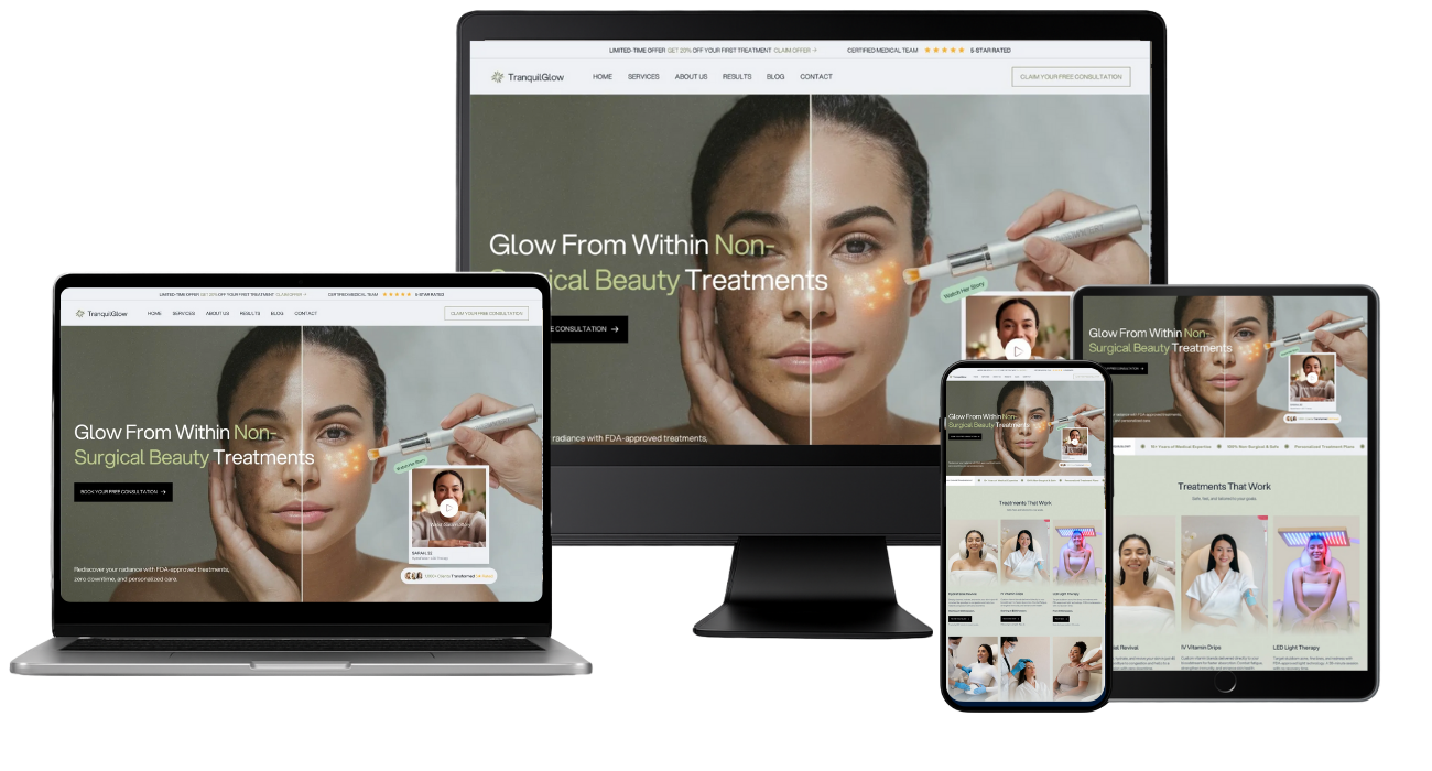 Website project screenshot