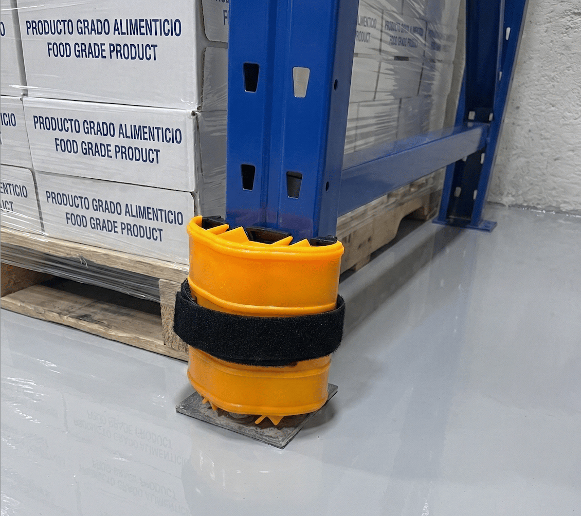 Industrial rack post protector guard