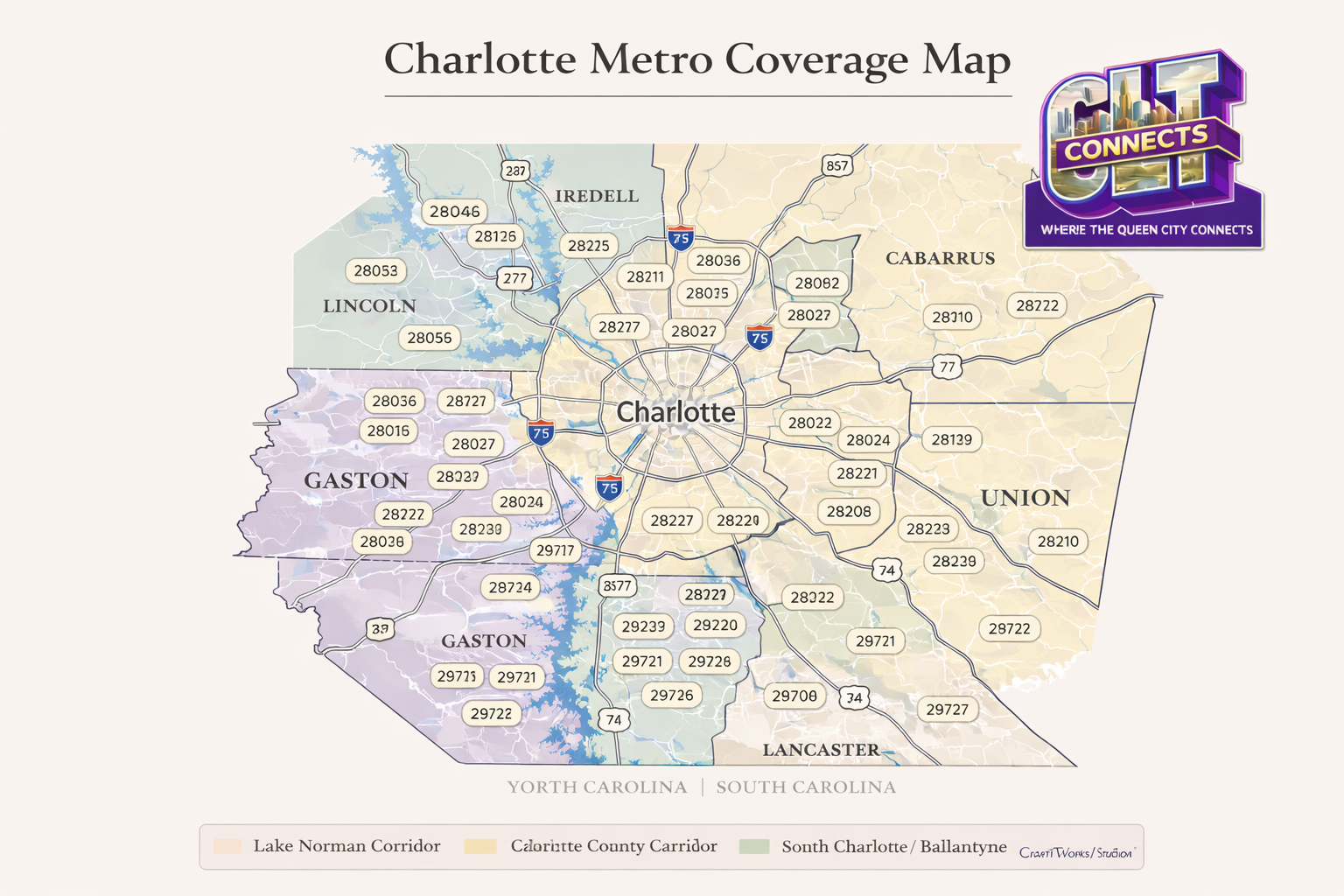 Charlotte Metro Coverage Map