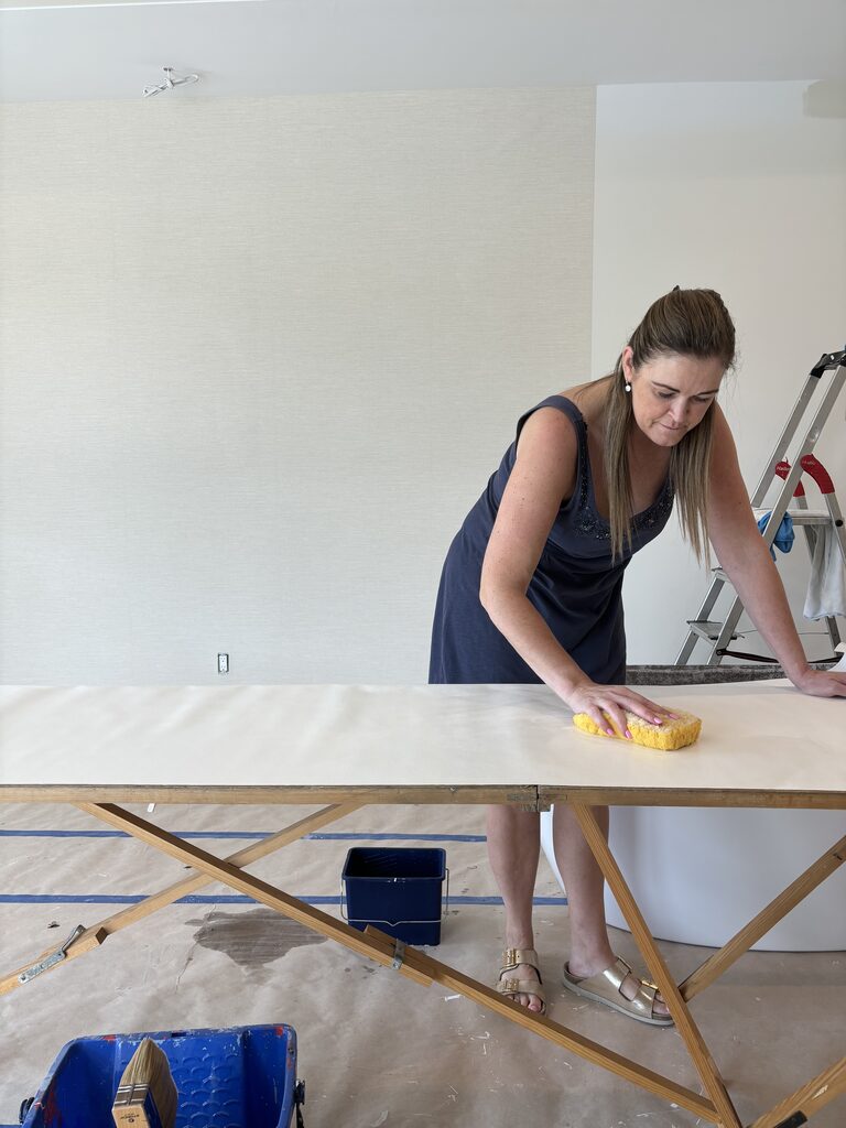 Wallpaper installation project