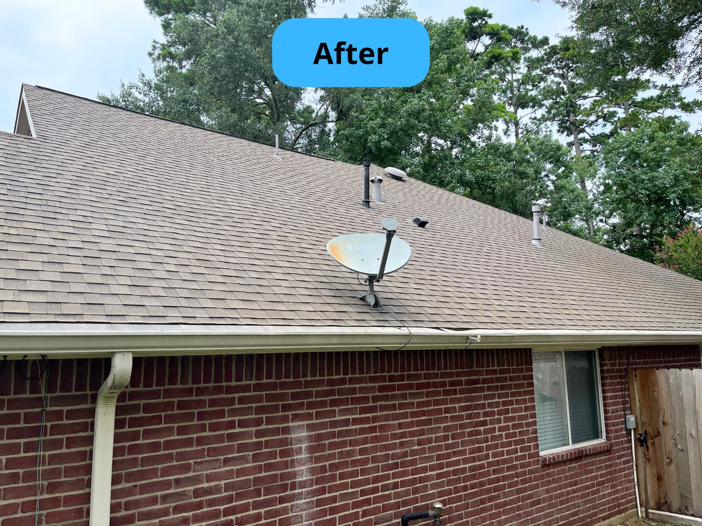 After roof cleaning