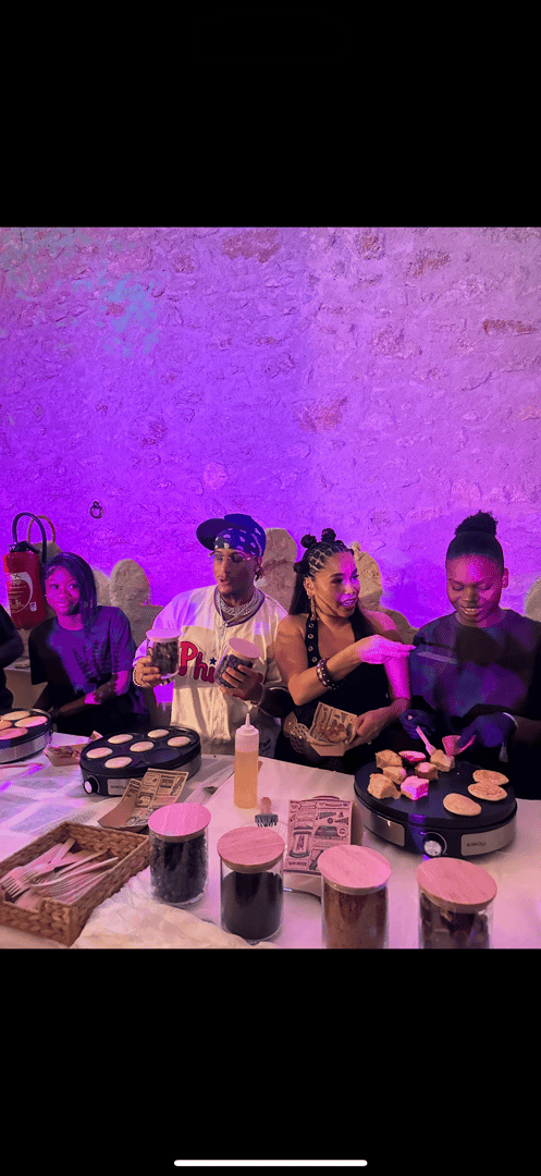 Intimate event dessert corner