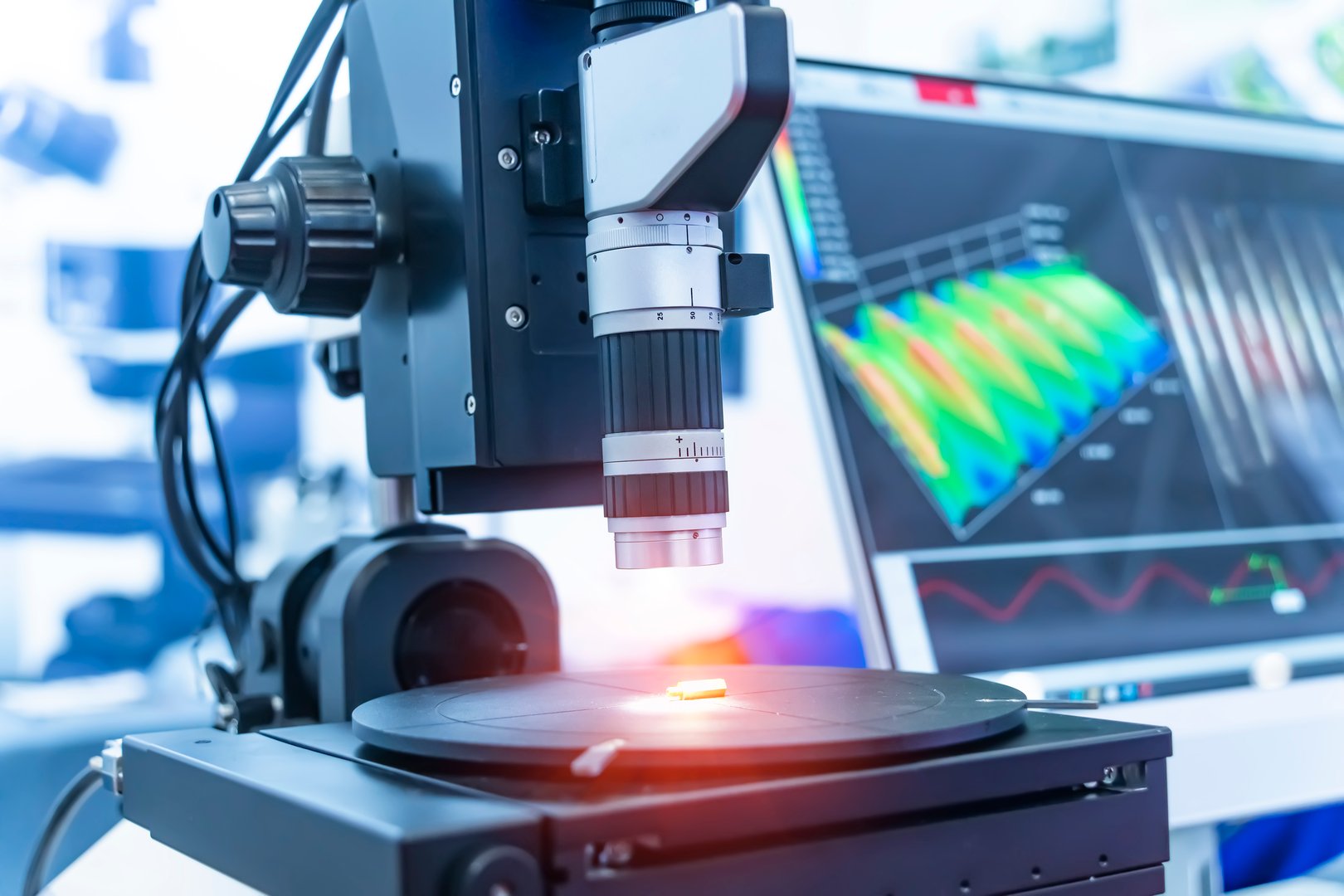 Industrial electronic high productivity stereo optical microscope