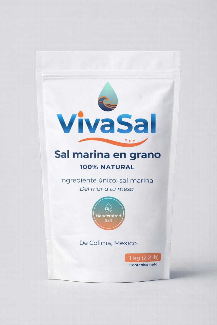 VivaSal 1kg - Sal marina natural de Colima