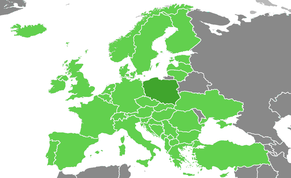 Mapa Europy