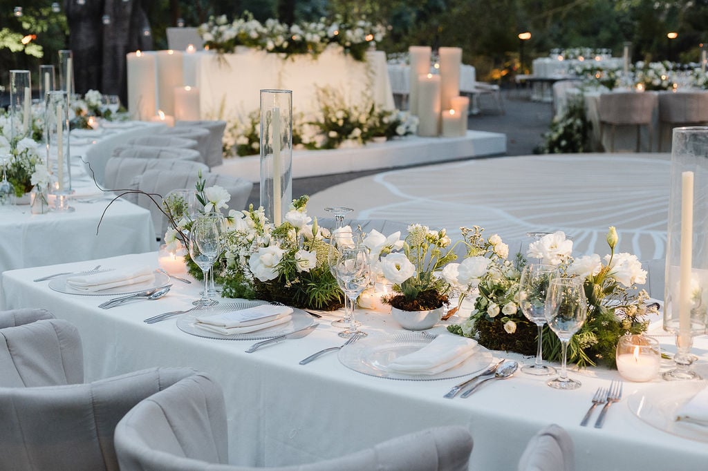 Elegant wedding reception