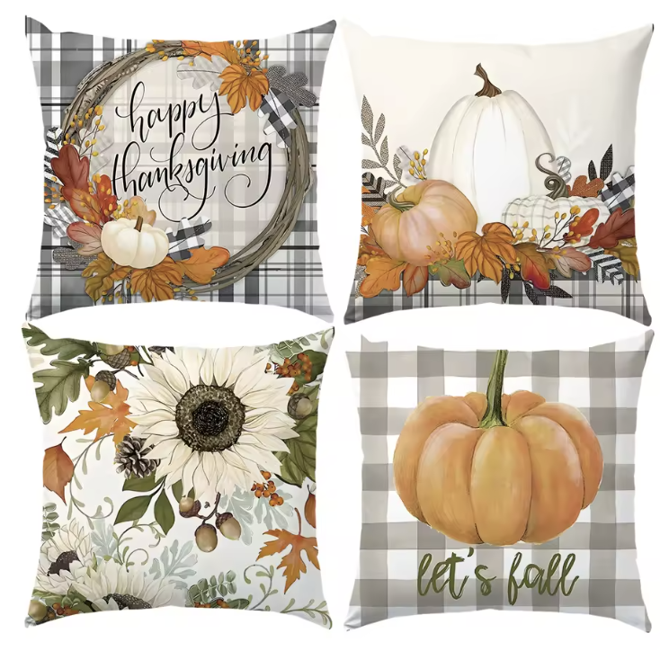 Autumn Theme Pillow Cover