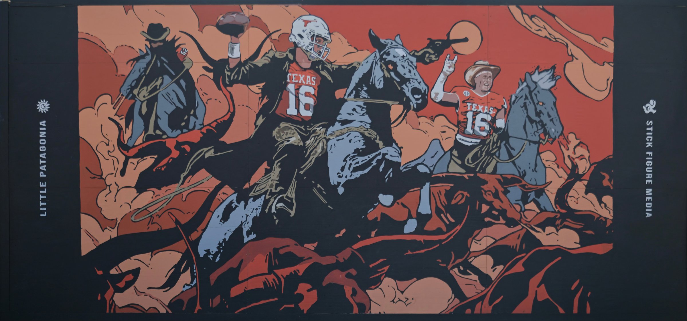 Stick Figure Media Arch Mural