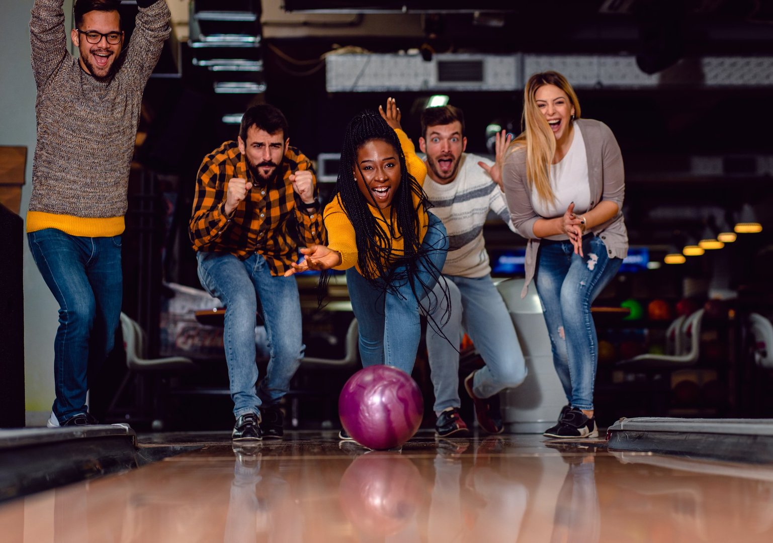 Galaxy Lanes Bowling Center interior