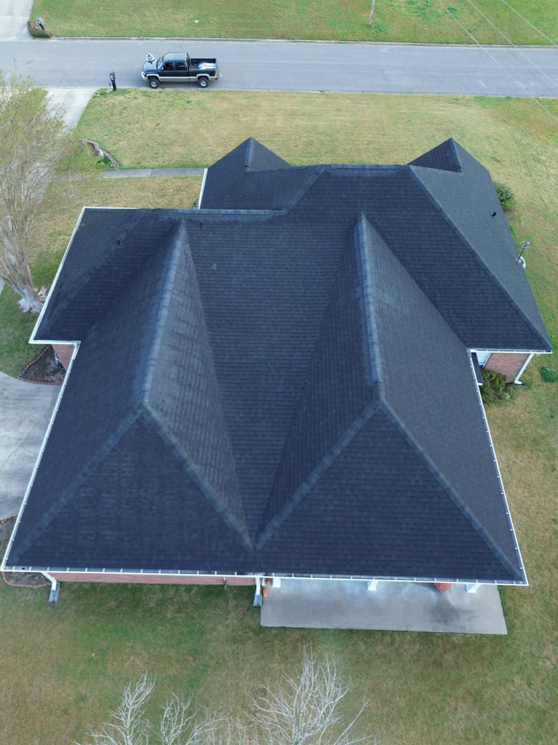 Completed roofing project
