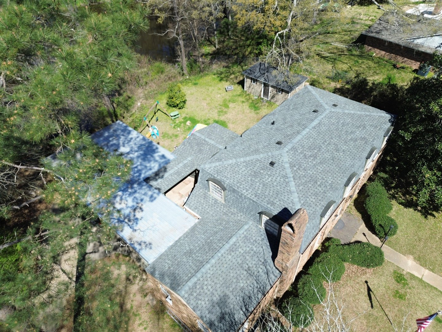 Completed roofing project