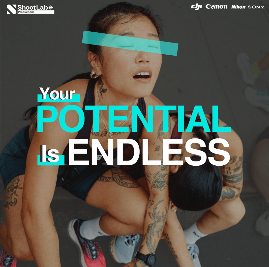 Runner in action with cinematic drone footage